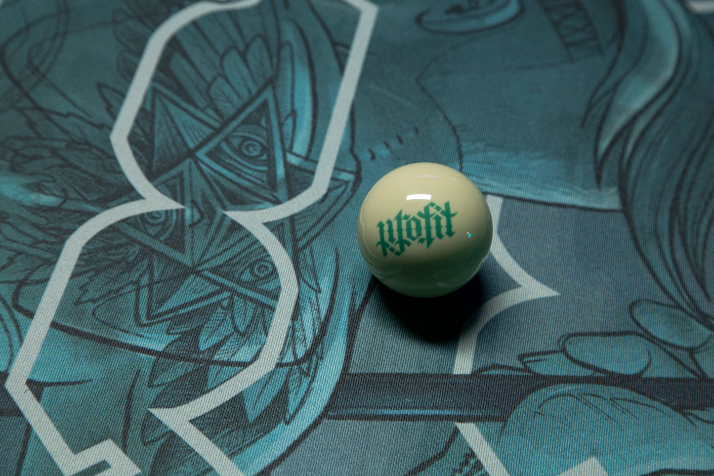 Profit Ambigram Cue Ball