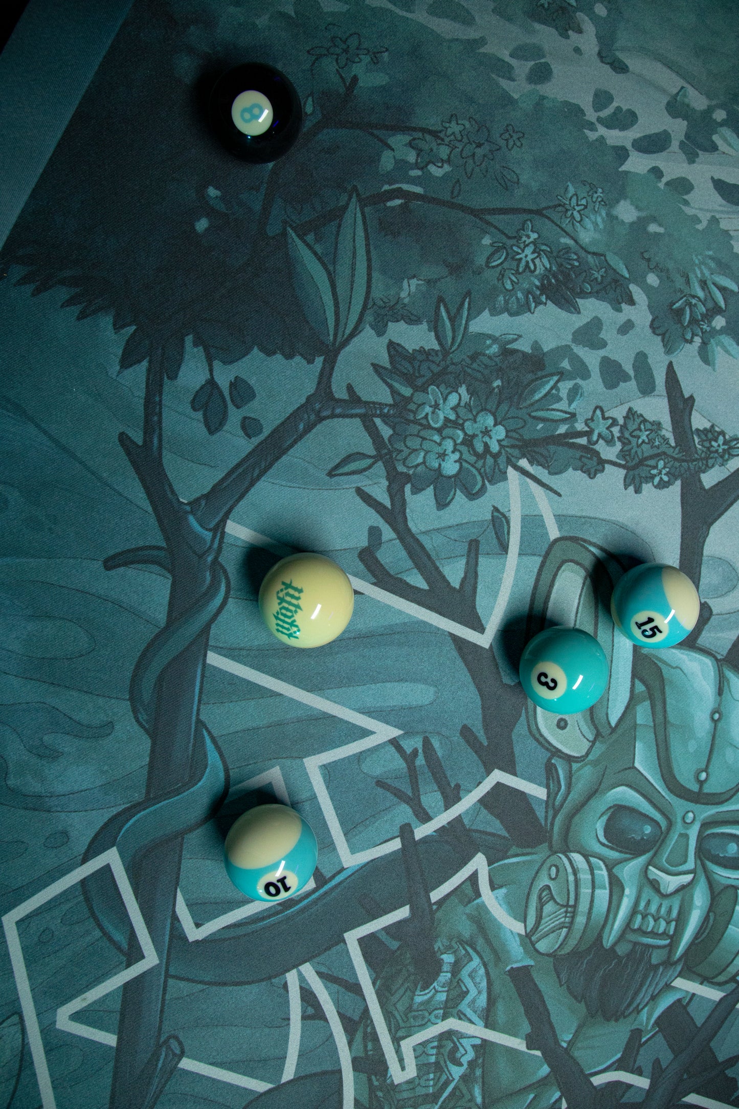 'Balance of Duality' Pool Table Felt