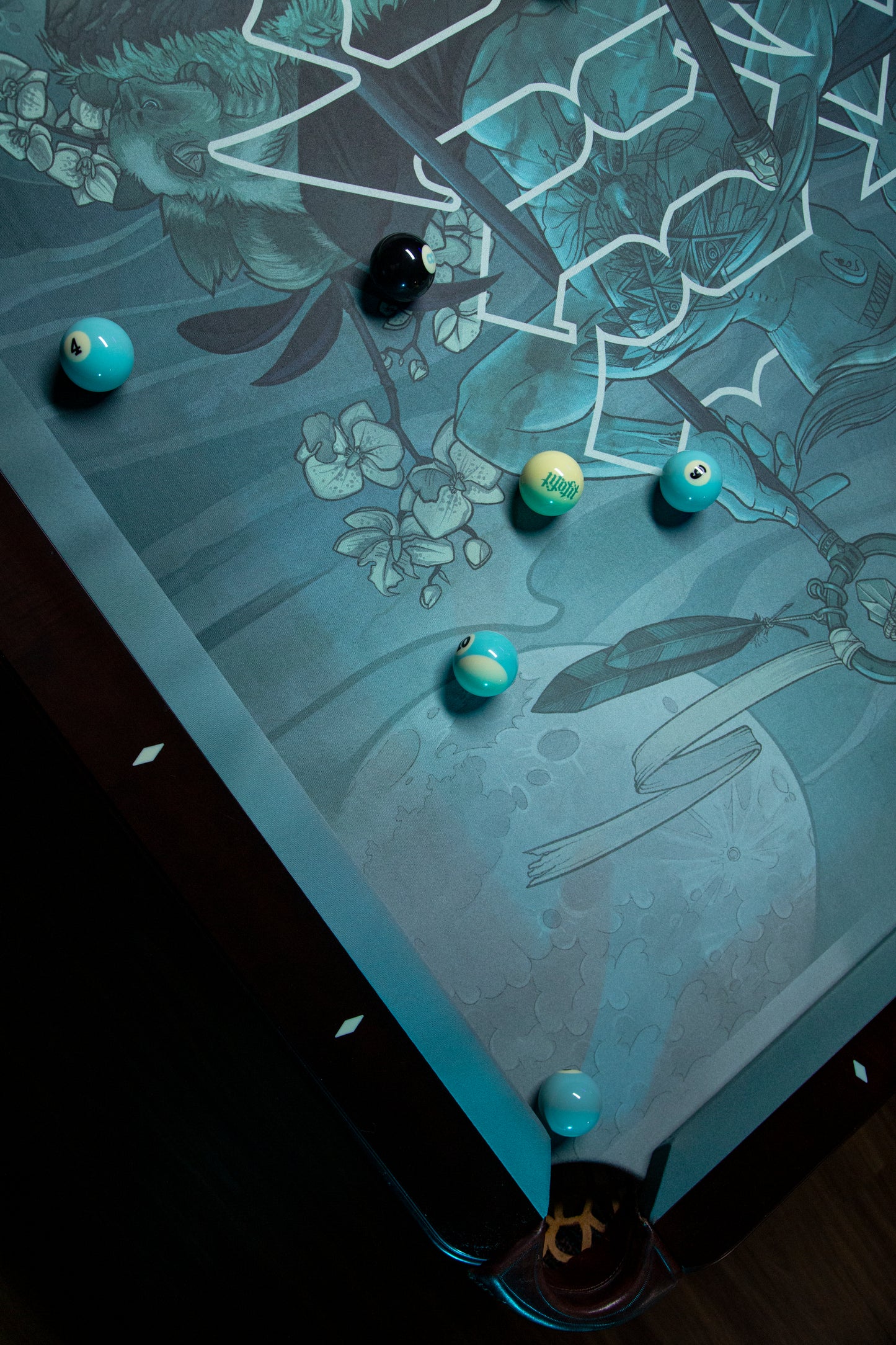 'Balance of Duality' Pool Table Felt