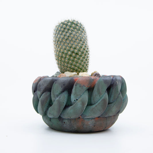 Cuban Link Concrete Planter (Camo)