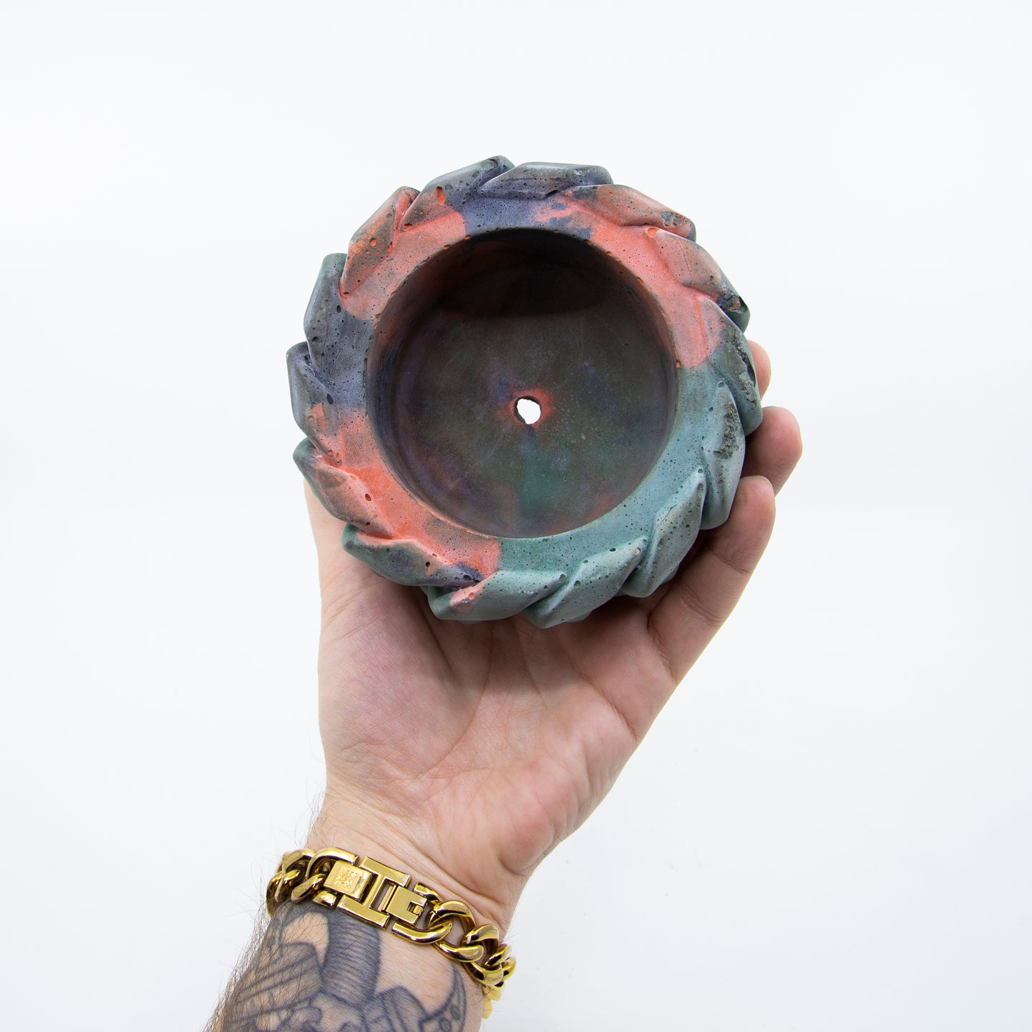 Cuban Link Concrete Planter (Camo)