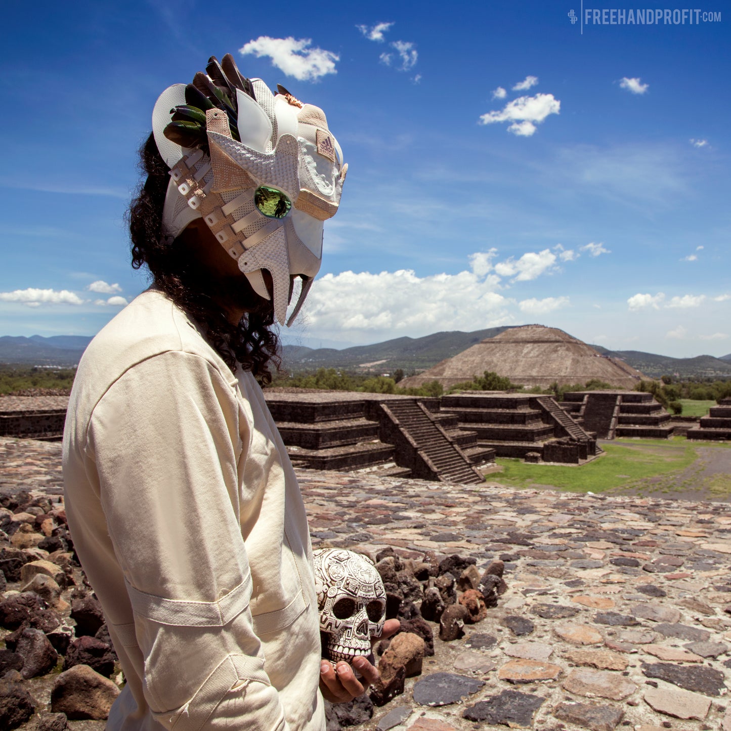 Quetzalcoatl Sneaker Mask Enamel Pin