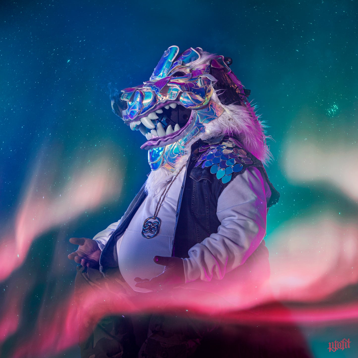 Falkor Sneaker Mask Enamel Pin