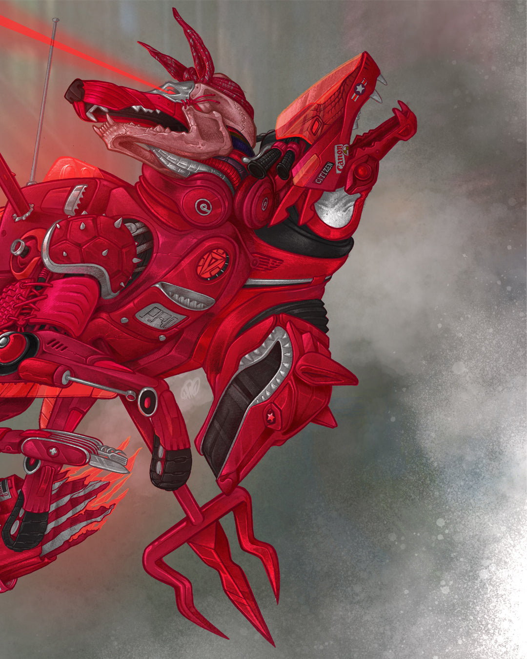 'Seeing Red' 12"x18" Giclée Print