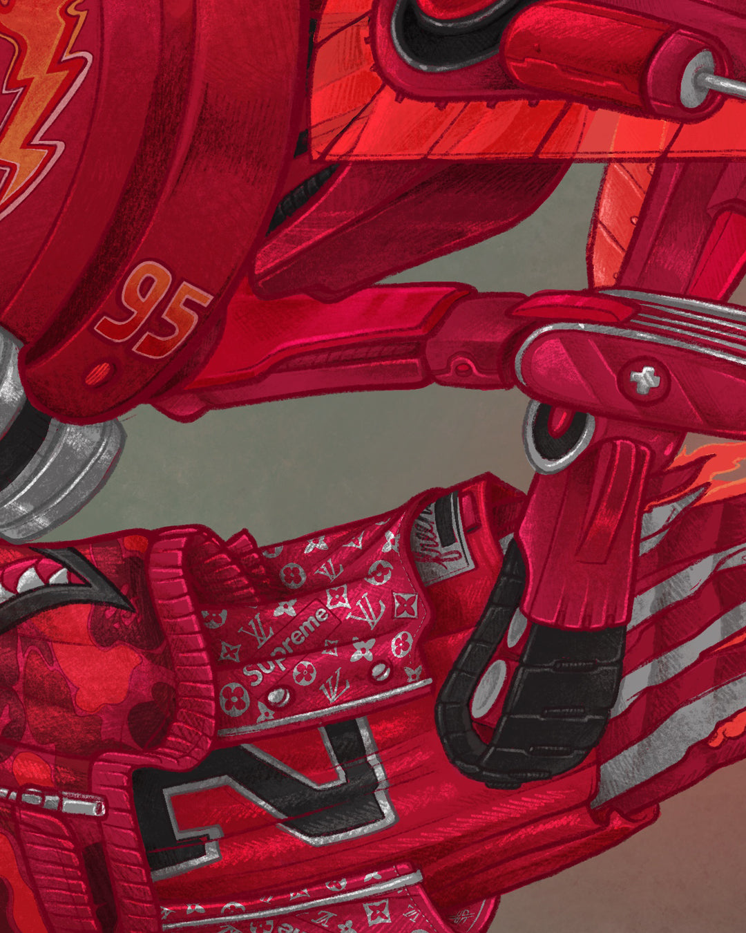 'Seeing Red' 12"x18" Giclée Print