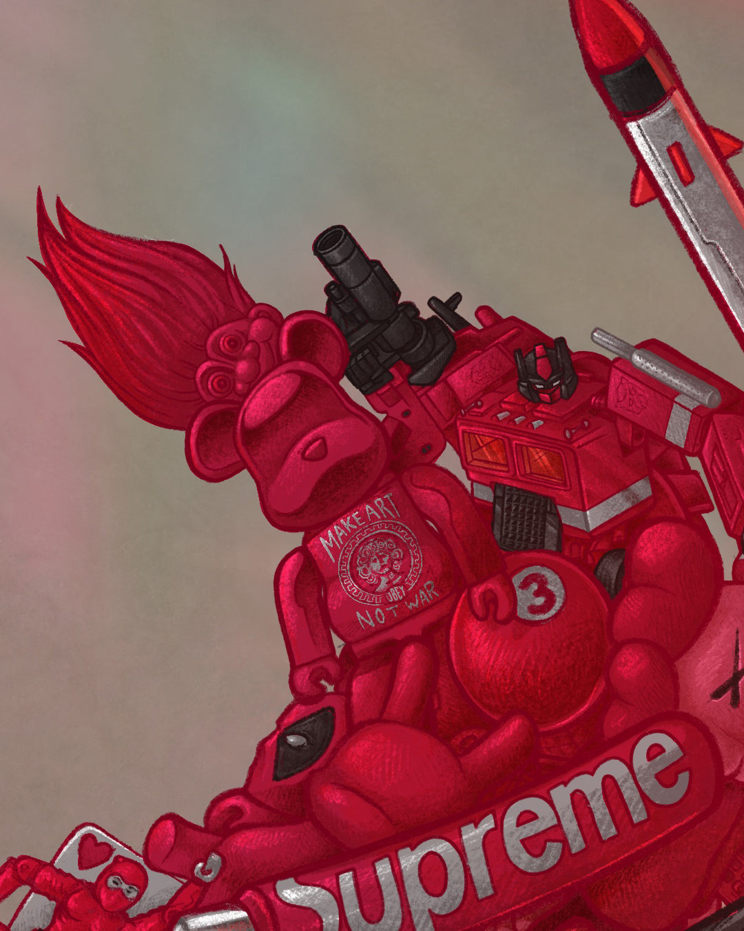 'Seeing Red' 12"x18" Giclée Print