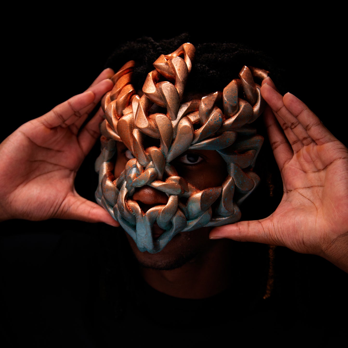 SUNKEN: Cuban Link "Trident" Mask