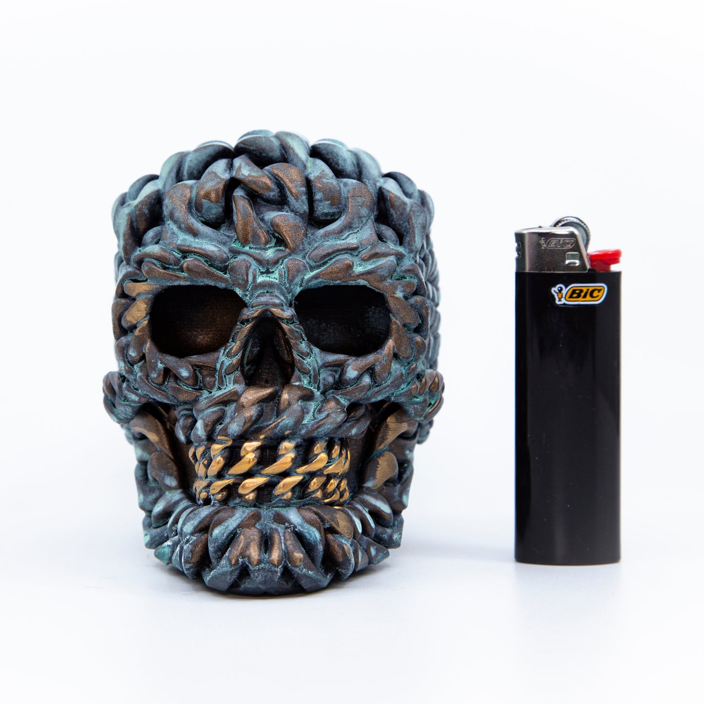 SUNKEN: Cuban Link Skull No.3