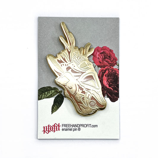 AM1 Stag Gas Mask Enamel Pin