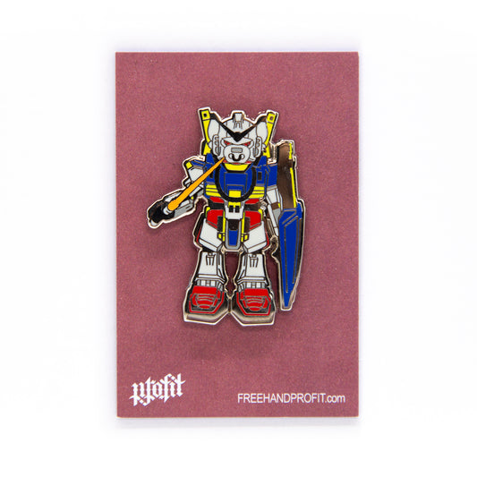 Bull Headed Mech Enamel Pin