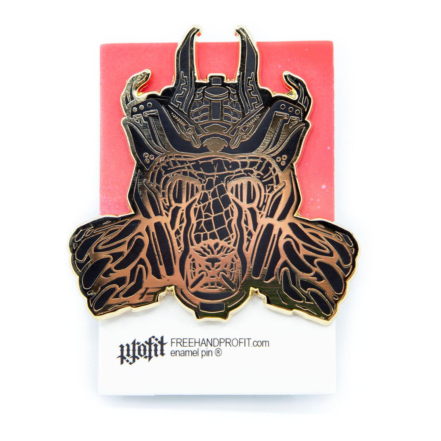 Chain Reaction Gas Mask Enamel Pin