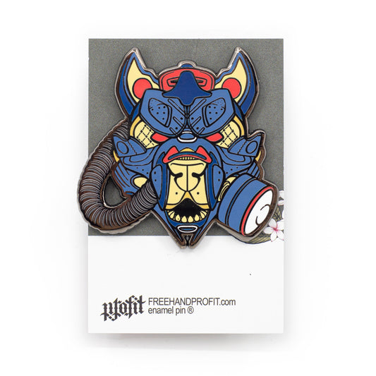 DB6 Pit Bull Gas Mask Enamel Pin