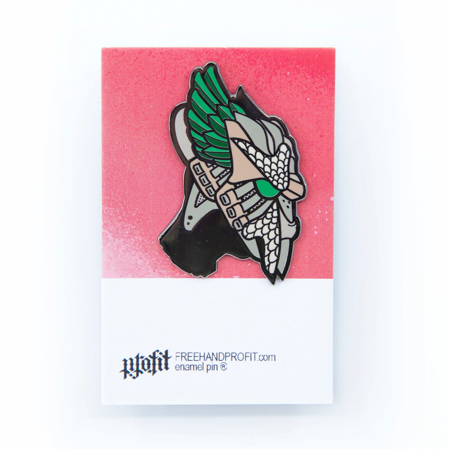 Quetzalcoatl Sneaker Mask Enamel Pin