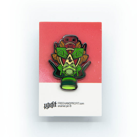 C&C Jordan 6 Gas Mask Enamel Pin