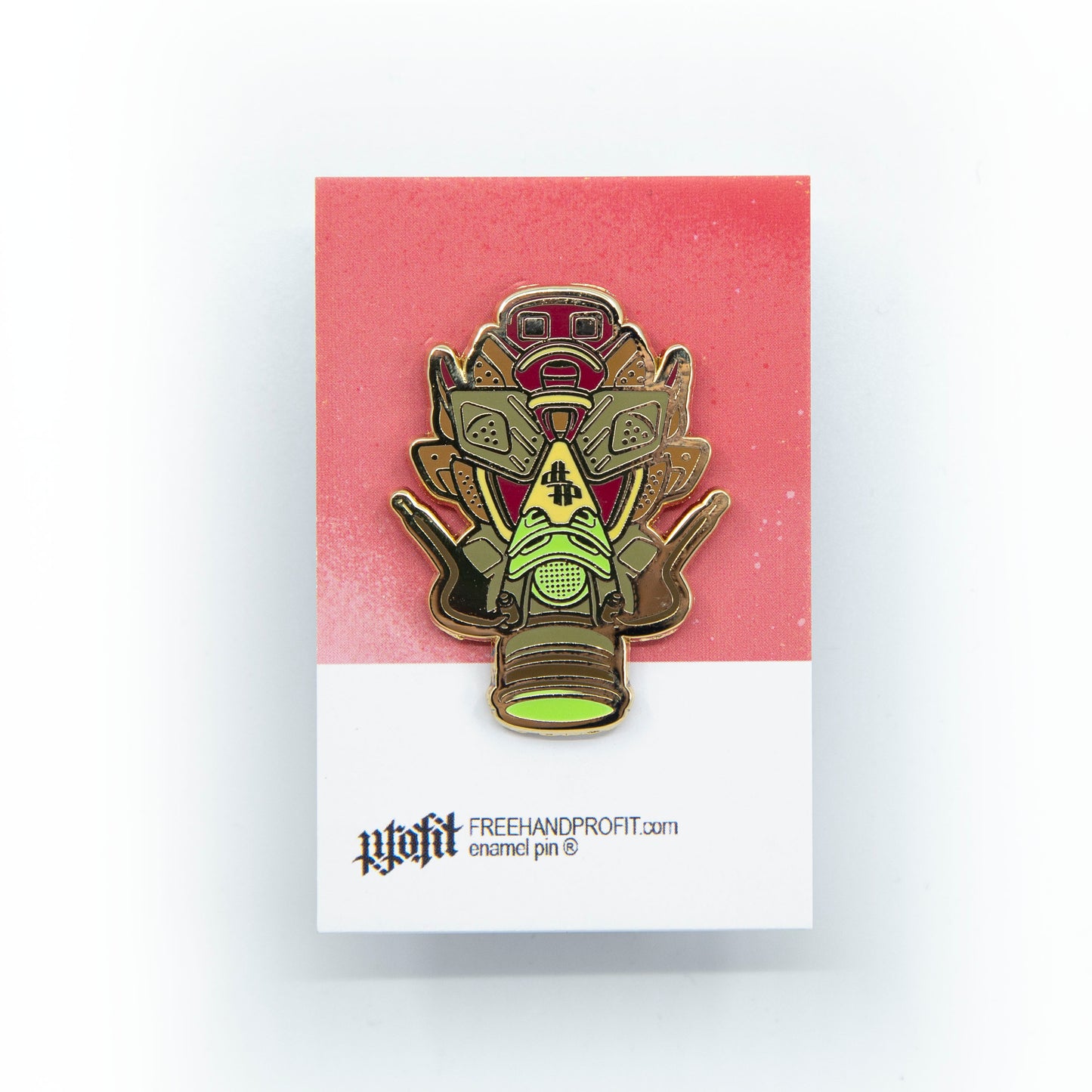 C&C Jordan 6 Gas Mask Enamel Pin