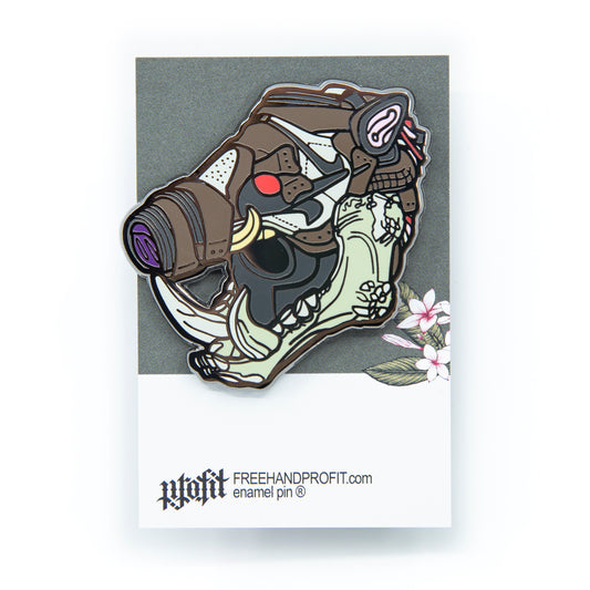 Travis 1 Boar Mask Enamel Pin
