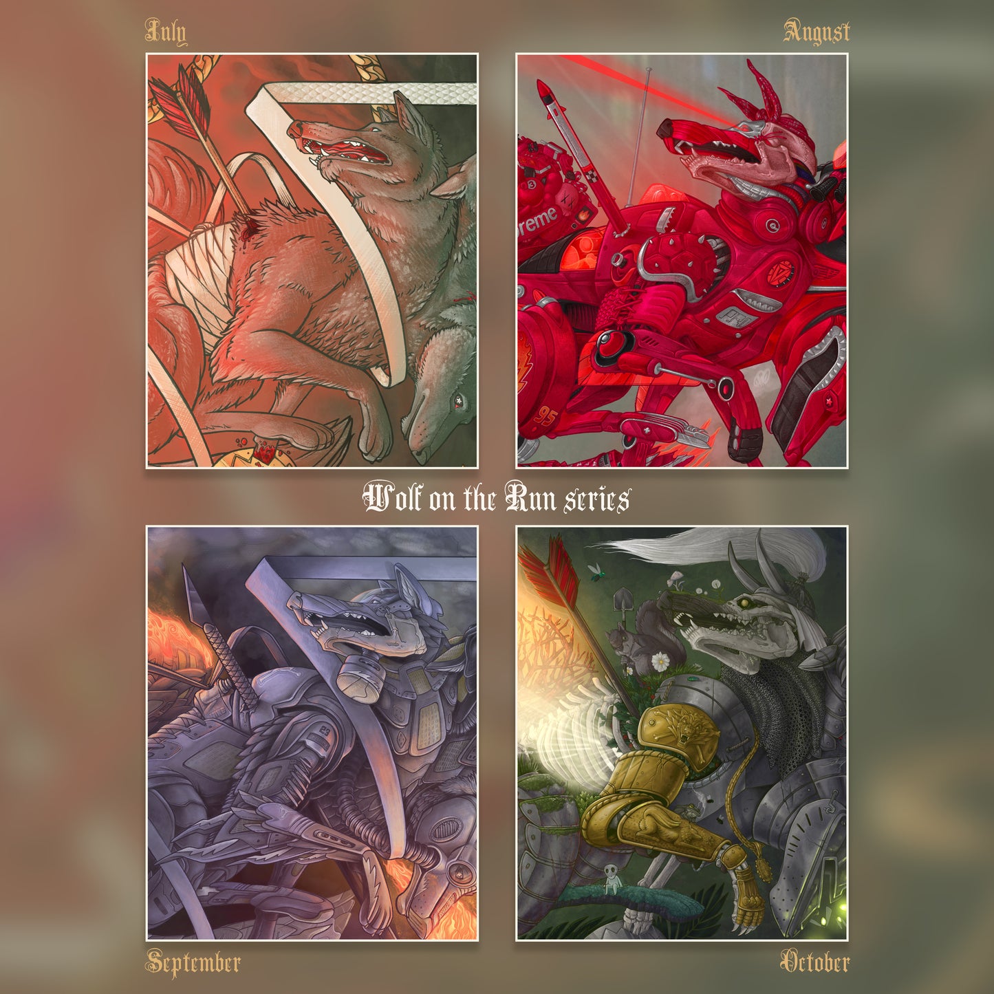 'An Honorable Death' 12"x18" Giclée Print