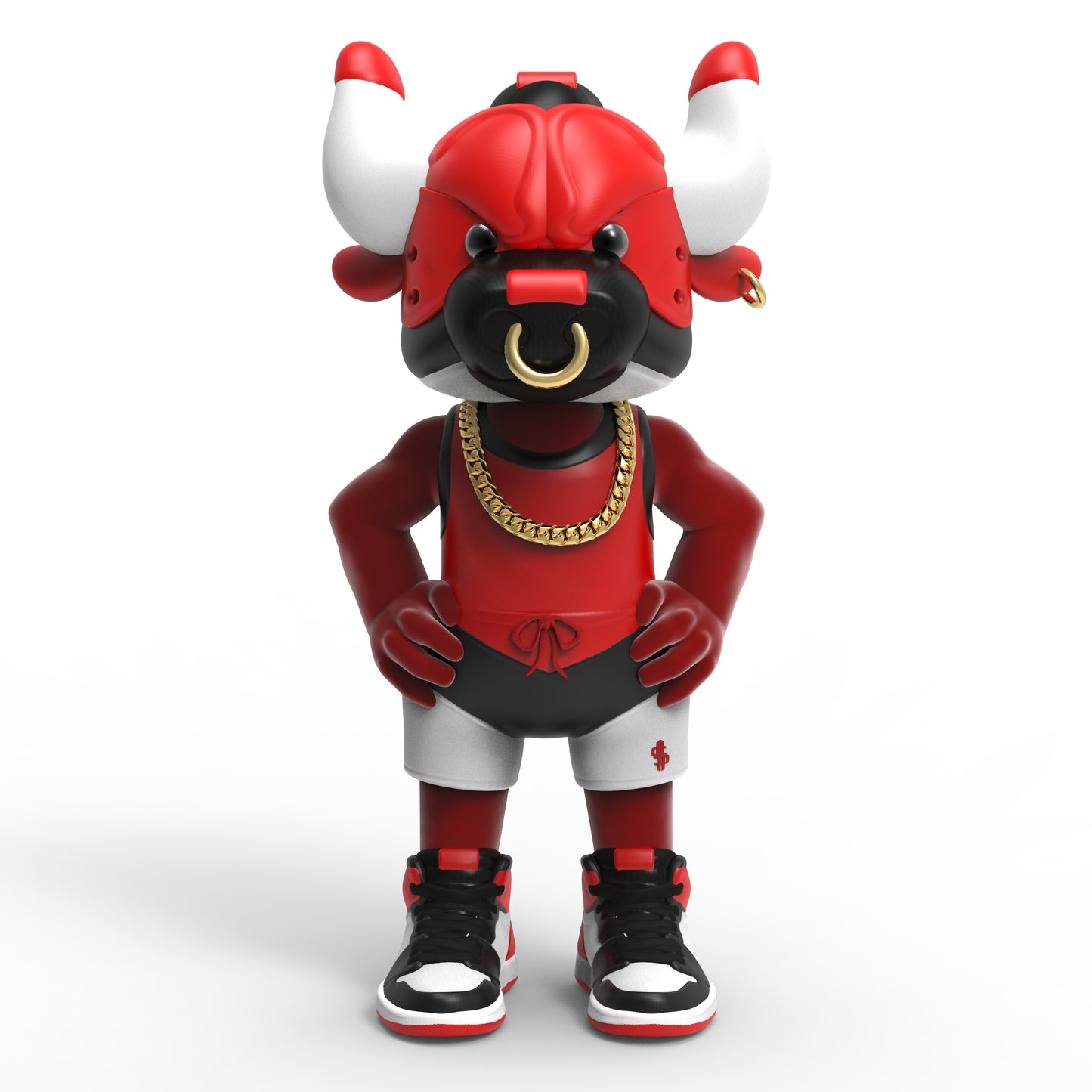 Bull Headed Enamel Pin