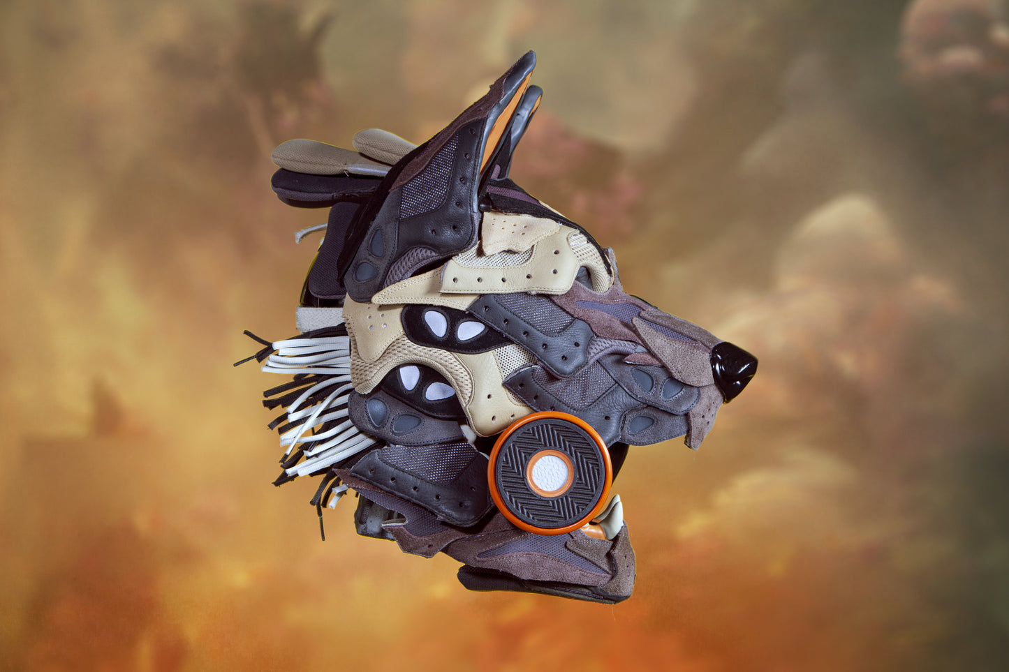 German Shepherd Mask Enamel Pin