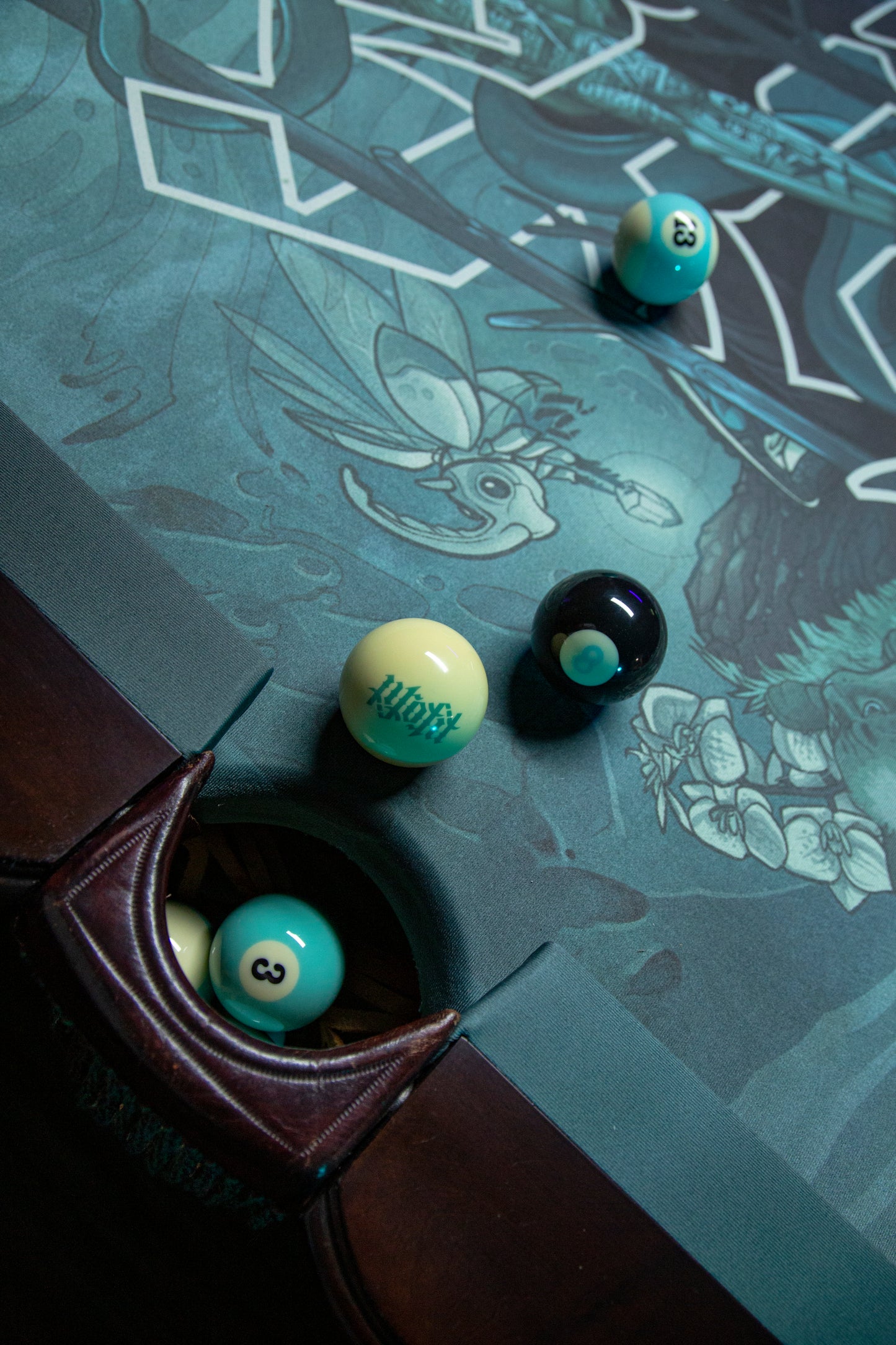 'Balance of Duality' Pool Table Felt