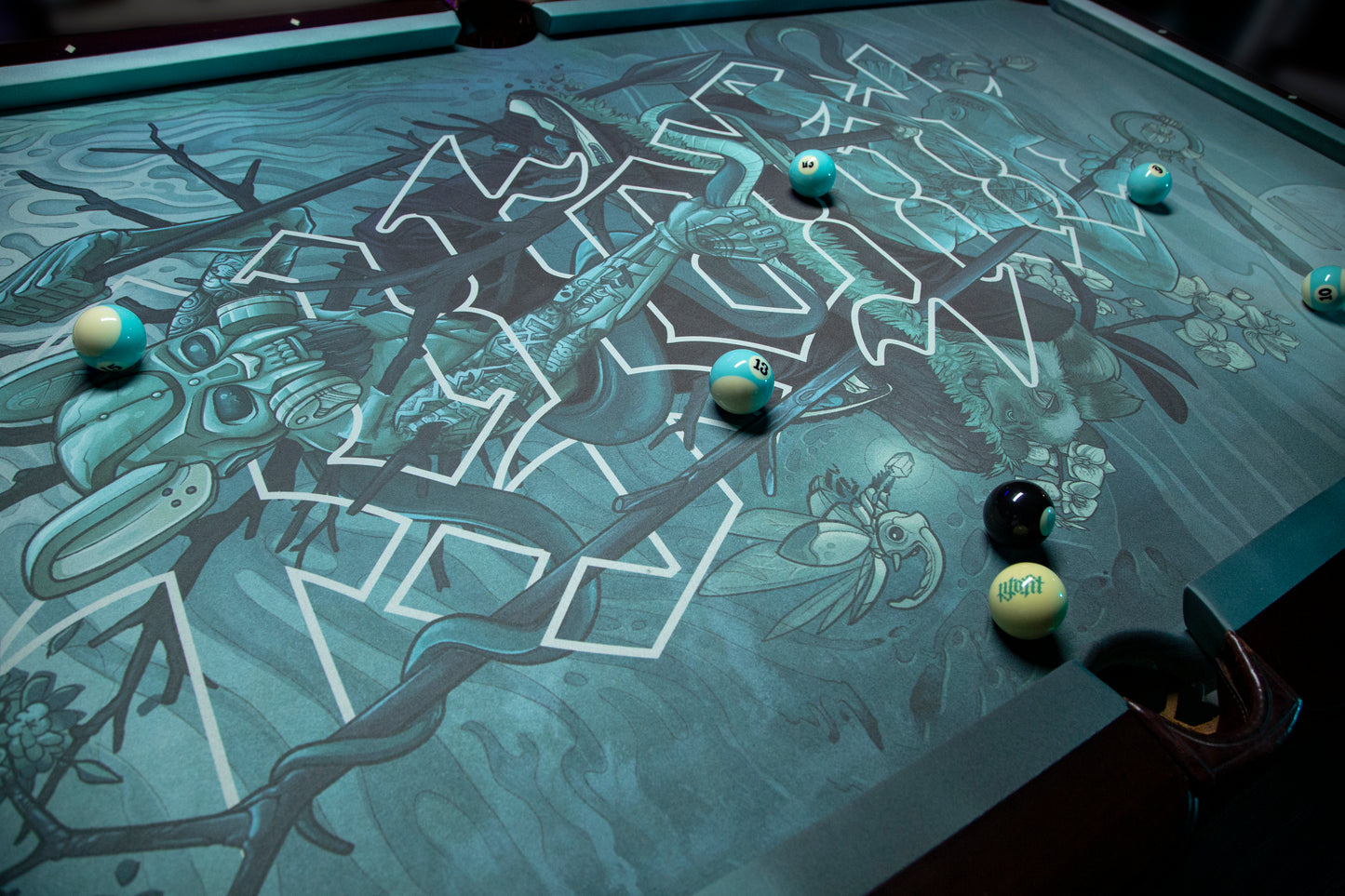 'Balance of Duality' Pool Table Felt