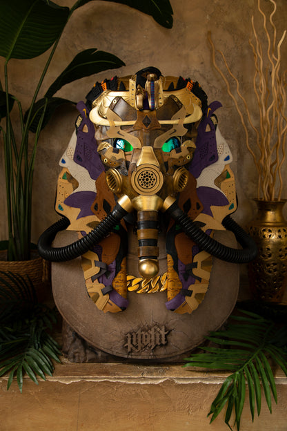King Tut Sneaker Gas Mask Enamel Pin
