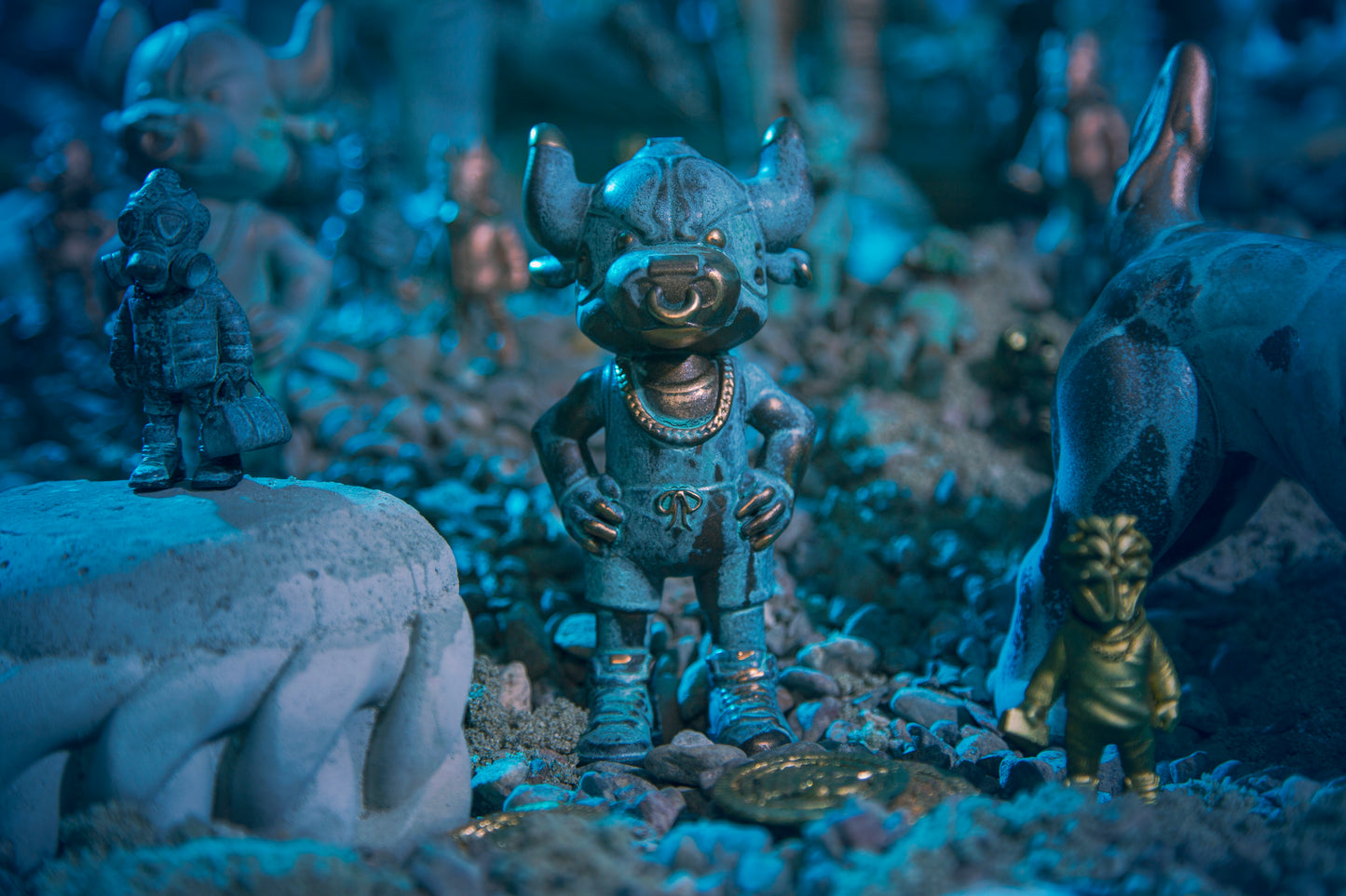 SUNKEN: Bull Headed Figure