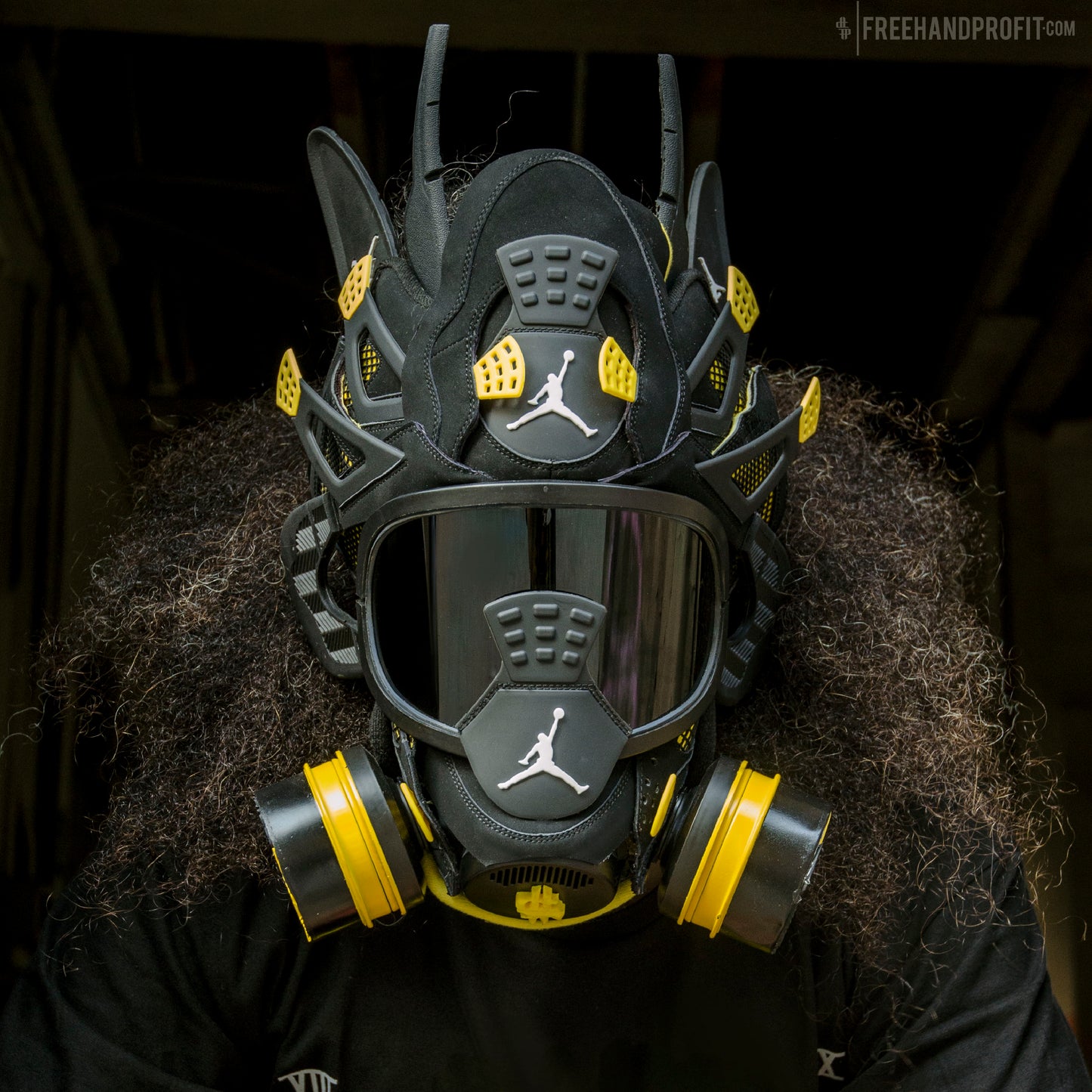 Thunder IV Sneaker Gas Mask Enamel Pin