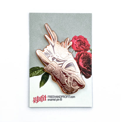 AM1 Stag Gas Mask Enamel Pin