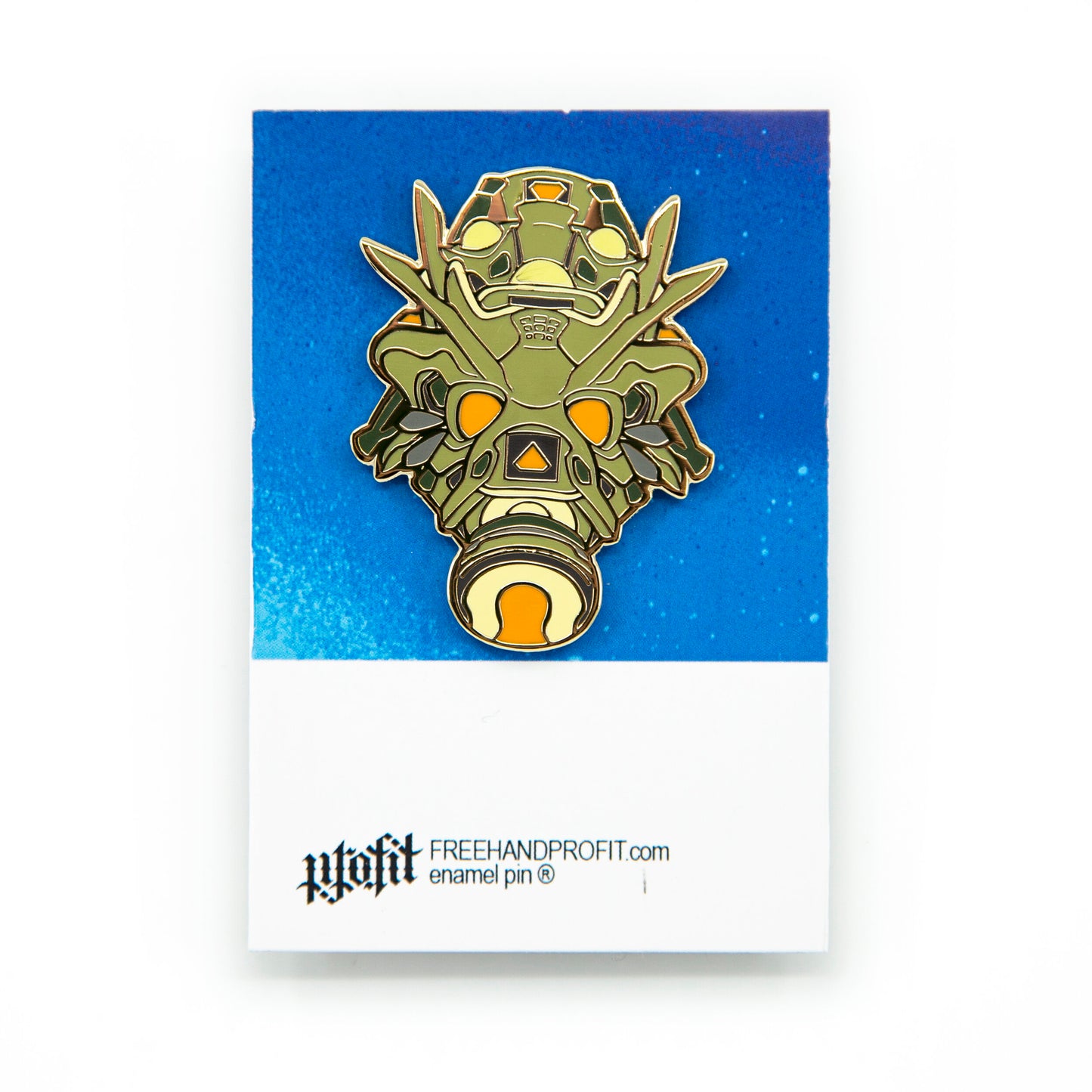 Brainiac IV Gas Mask Enamel Pin