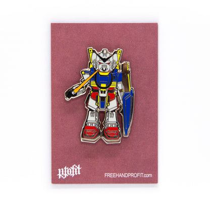 Bull Headed Mech Enamel Pin