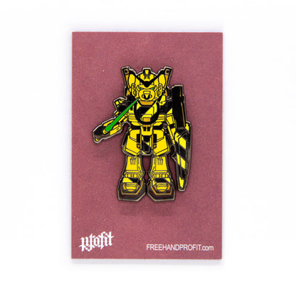 Bull Headed Mech Enamel Pin
