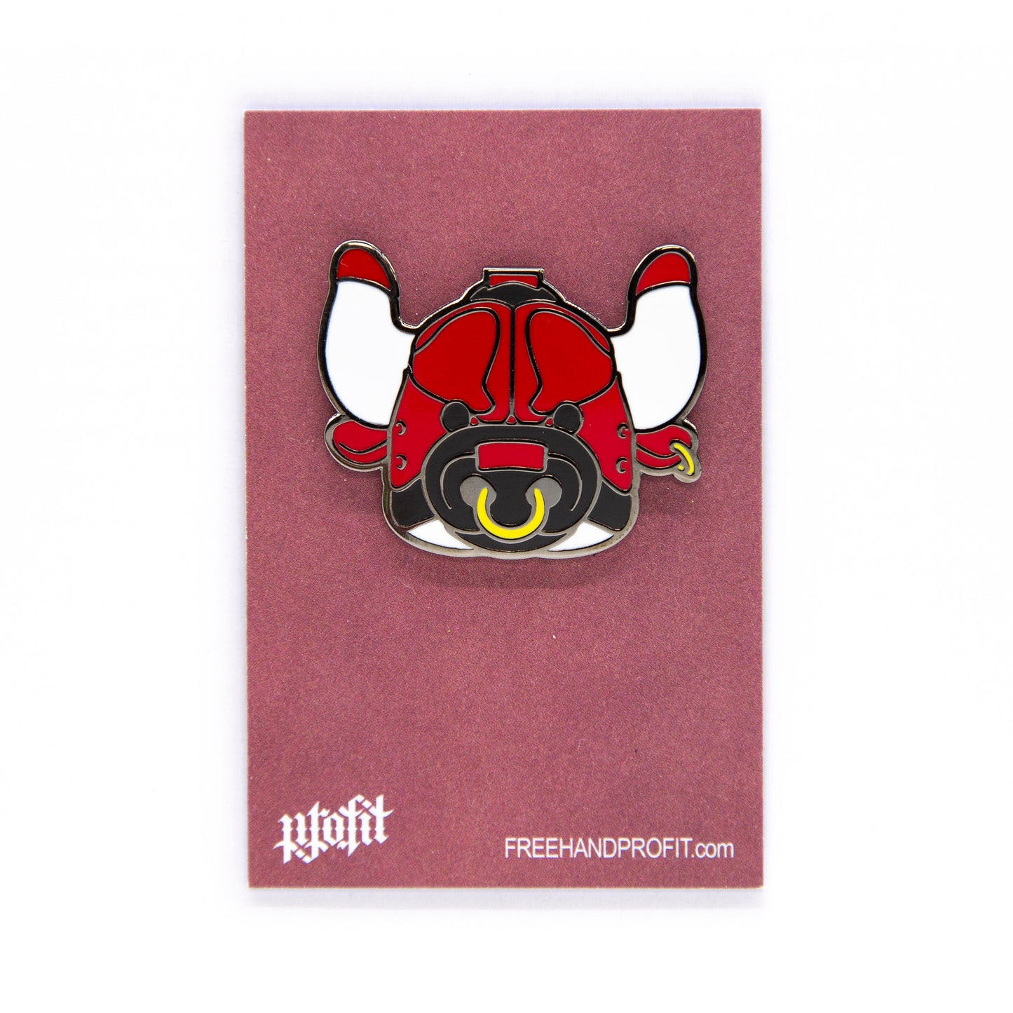 Bull Headed Enamel Pin