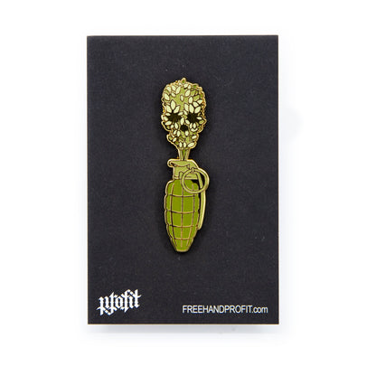 Carrot Grenade Enamel Pin