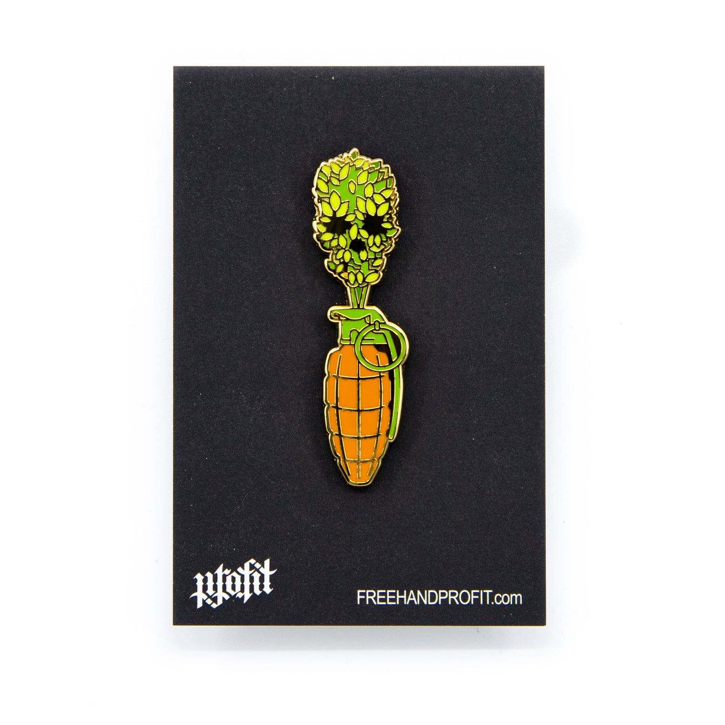 Carrot Grenade Enamel Pin