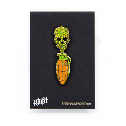 Carrot Grenade Enamel Pin