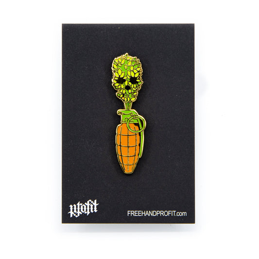 Carrot Grenade Enamel Pin