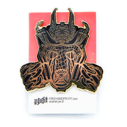 Chain Reaction Gas Mask Enamel Pin