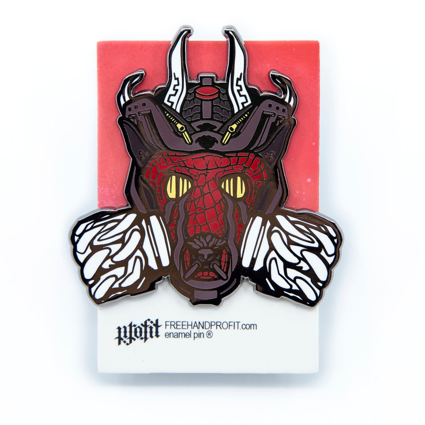 Chain Reaction Gas Mask Enamel Pin