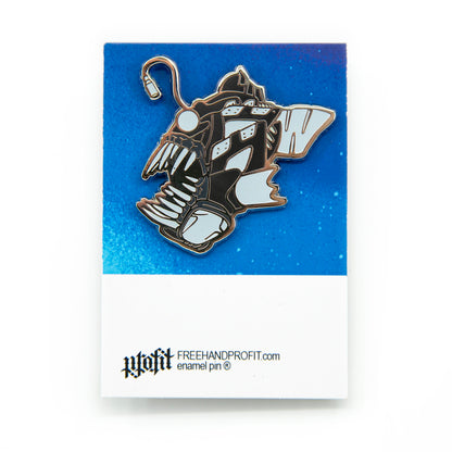 DB5 Angler Fish Gas Mask Enamel Pin