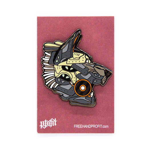 German Shepherd Mask Enamel Pin