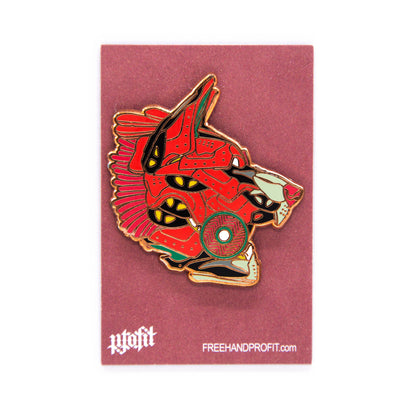 German Shepherd Mask Enamel Pin