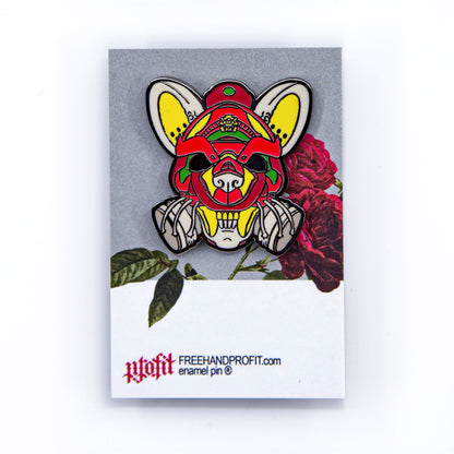 Pest Sneaker Mask Enamel Pin