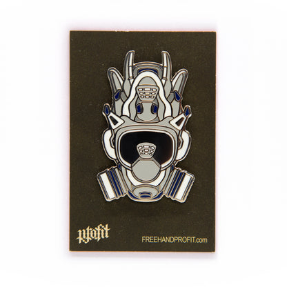 Thunder IV Sneaker Gas Mask Enamel Pin