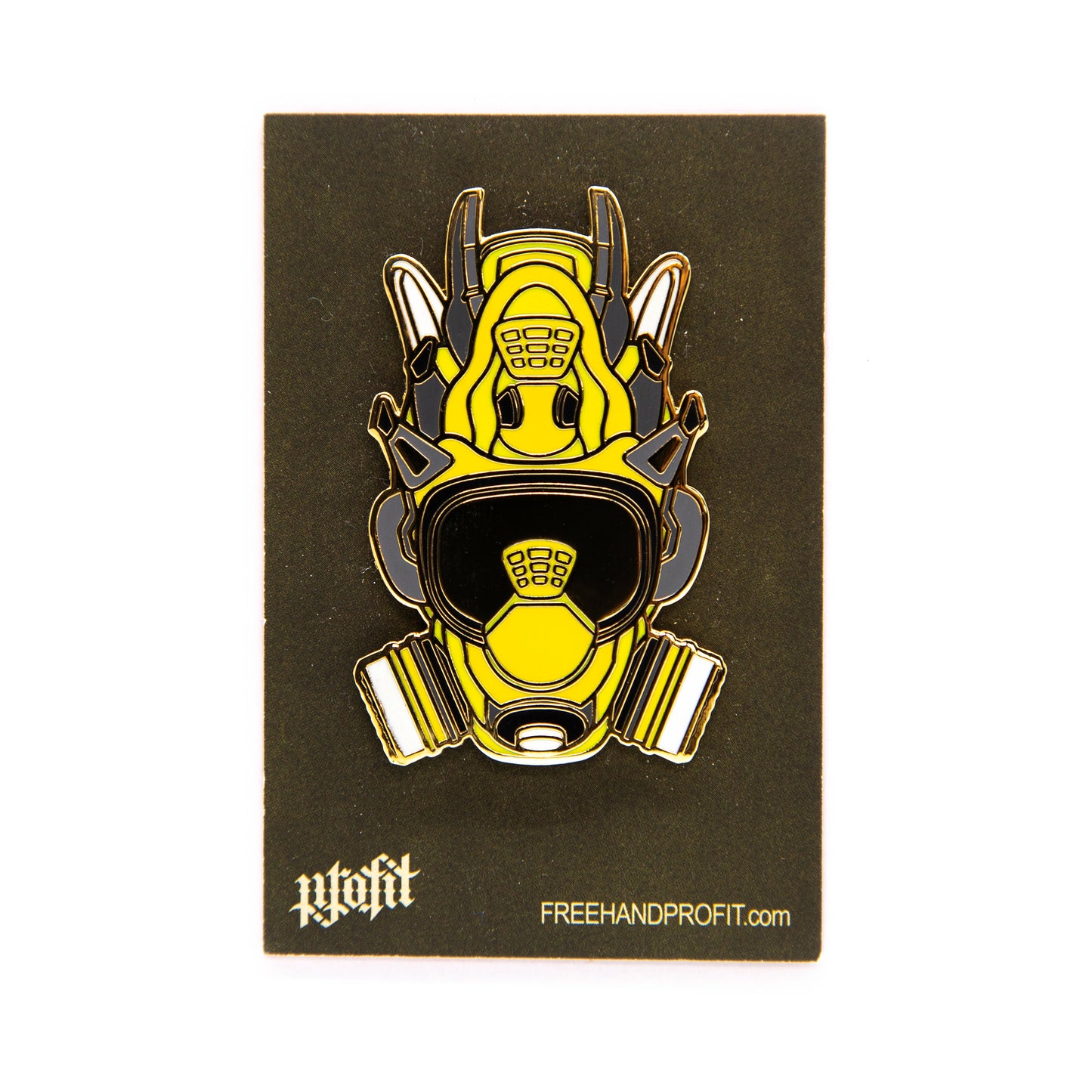 Thunder IV Sneaker Gas Mask Enamel Pin