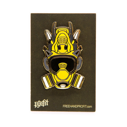 Thunder IV Sneaker Gas Mask Enamel Pin