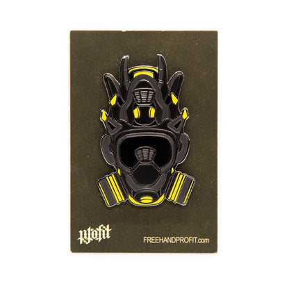 Thunder IV Sneaker Gas Mask Enamel Pin
