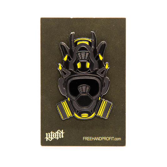 Thunder IV Sneaker Gas Mask Enamel Pin