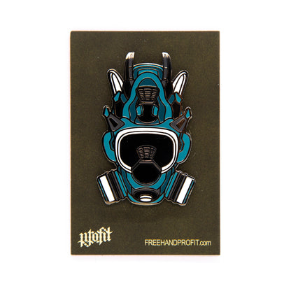 Thunder IV Sneaker Gas Mask Enamel Pin