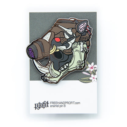 Travis 1 Boar Mask Enamel Pin